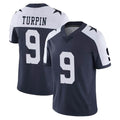 tocy D.Cowboys #9 KaVontae Turpin Player Navy-White Limited Alternate Vapor Untouchable Home Game Stitched Jerseys