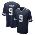 tocy D.Cowboys #9 KaVontae Turpin Player Navy Home Game Stitched Jerseys