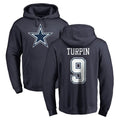 tocy D.Cowboys #9 KaVontae Turpin Player Navy Pullover Hoodies Limited Stitched Jerseys