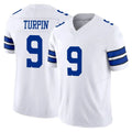 tocy D.Cowboys #9 KaVontae Turpin Player White Limited Vapor F.U.S.E. Home Game Stitched Jerseys