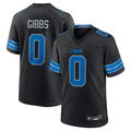 tocy D.Lions #0 Jahmyr Gibbs Player Black Replica Game Stitched Jerseys