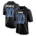 tocy D.Lions #10 Isiah Pacheco Player Black Fashion Home Game Stitched Jerseys