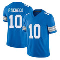 tocy D.Lions #10 Isiah Pacheco Player Blue Limited Vapor F.U.S.E. Alternate Home Game Stitched Jerseys