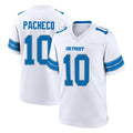 tocy D.Lions #10 Isiah Pacheco Player White Alternate Home Game Stitched Jerseys