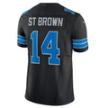 tocy D.Lions #14 Amon-Ra St. Brown Black 2nd Alternate Vapor F.U.S.E. Limited Stitched Jersey Stitched Jersey