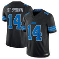 tocy D.Lions #14 Amon-Ra St. Brown Black 2nd Alternate Vapor F.U.S.E. Limited Jersey Stitched Stitched Jerseys