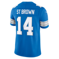 tocy D.Lions #14 Amon-Ra St. Brown Blue Team Vapor F.U.S.E. Stitched Limited Jerseys