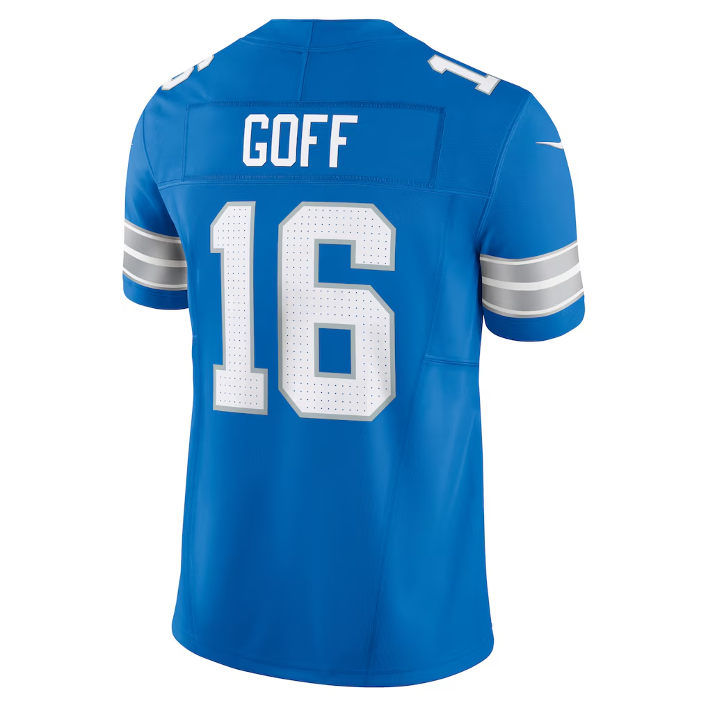 tocy D.Lions #16 Jared Goff Blue Vapor F.U.S.E. Limited Stitched Jerseys