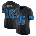 tocy D.Lions #16 Jared Goff Player Black Alternate Vapor F.U.S.E. Limited Home Game Stitched Jerseys