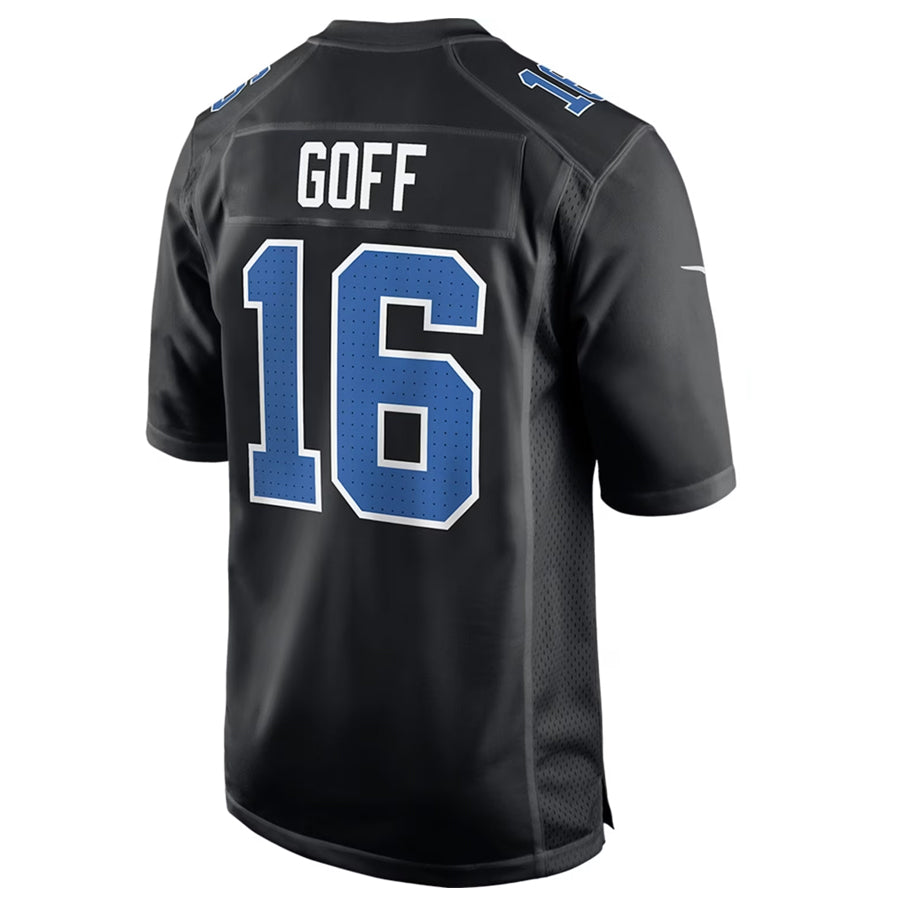 tocy D.Lions #16 Jared Goff Player Black Limited Fashion Stitched Jerseys