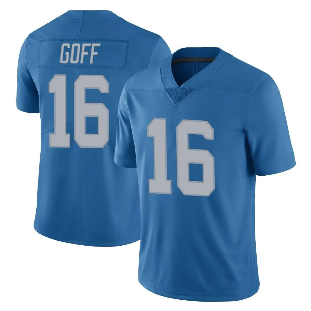 tocy D.Lions #16 Jared Goff Player Blue Limited Throwback Vapor Untouchable Stitched Jerseys