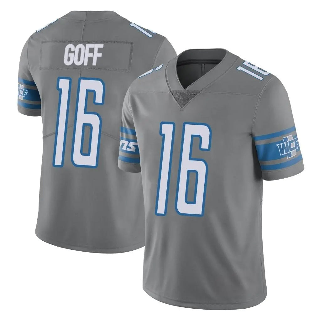 tocy D.Lions #16 Jared Goff Player Gray Vapor Untouchable Limited Home Game Stitched Jerseys