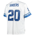 tocy D.Lions #20 Barry Sanders Mitchell & Ness White Big & Tall 1996 Retired Player Replica Stitched Puhic Jersey