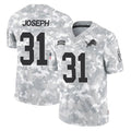 tocy D.Lions #31 Kerby Joseph Player Arctic Camo Salute To Service Limited Stitched Jerseys