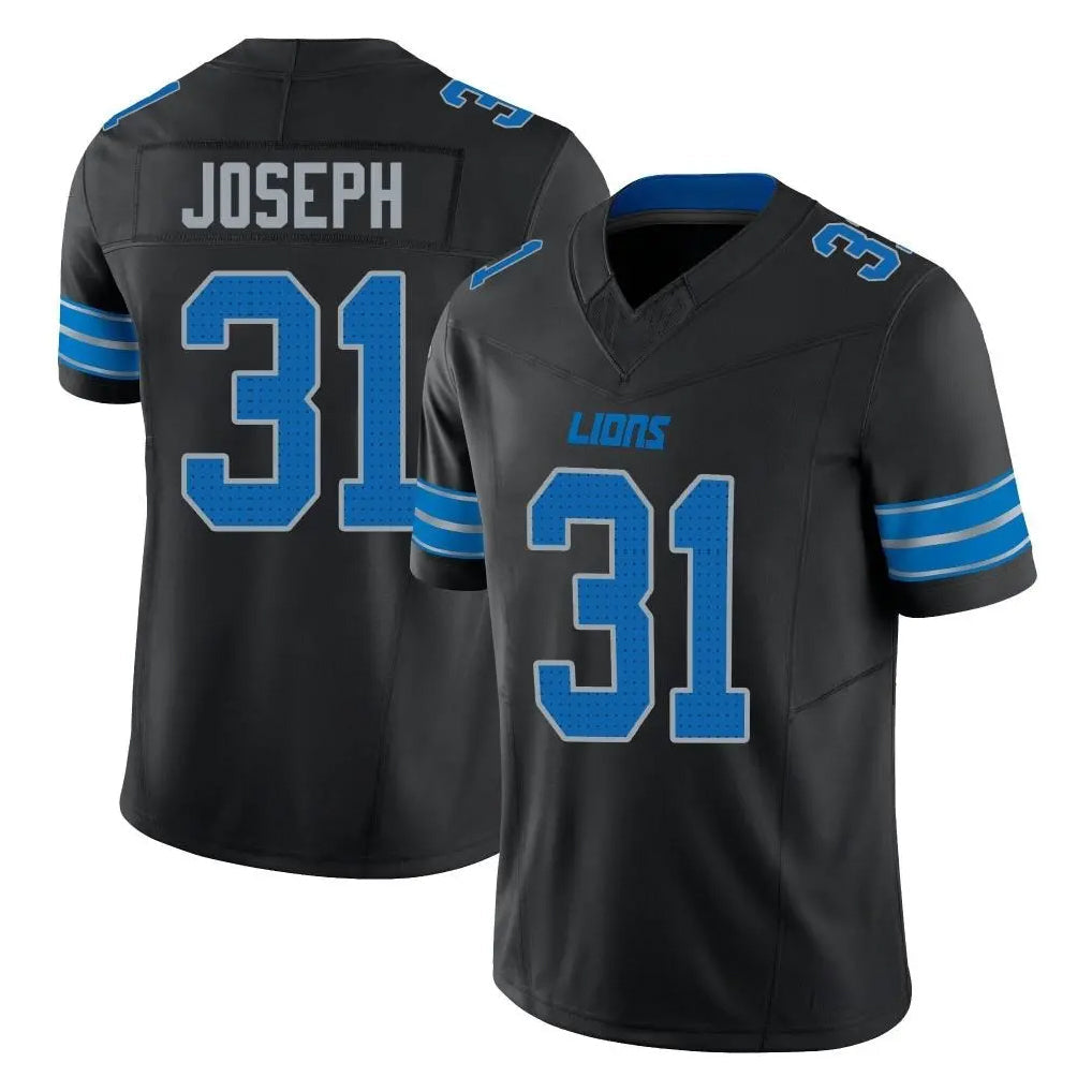 tocy D.Lions #31 Kerby Joseph Player Black Alternate Vapor F.U.S.E. Limited Home Game Stitched Jerseys