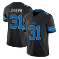 tocy D.Lions #31 Kerby Joseph Player Black Alternate Vapor F.U.S.E. Limited Home Game Stitched Jerseys