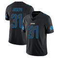 tocy D.Lions #31 Kerby Joseph Player Black Impact Limited Home Game Stitched Jerseys