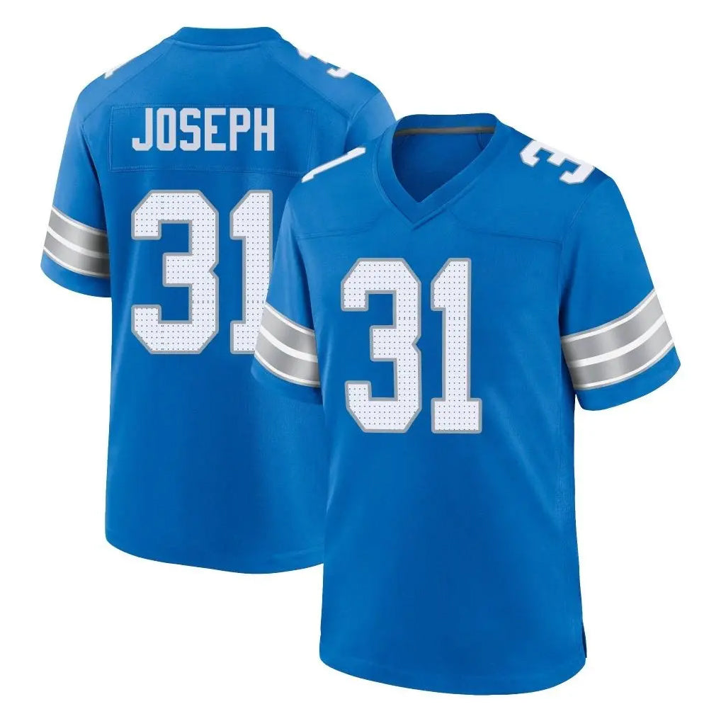 tocy D.Lions #31 Kerby Joseph Player Blue Alternate Home Game Stitched Jerseys