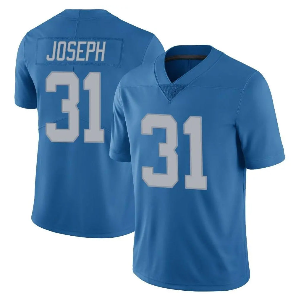 tocy D.Lions #31 Kerby Joseph Player Blue Limited Throwback Vapor Untouchable Stitched Jerseys