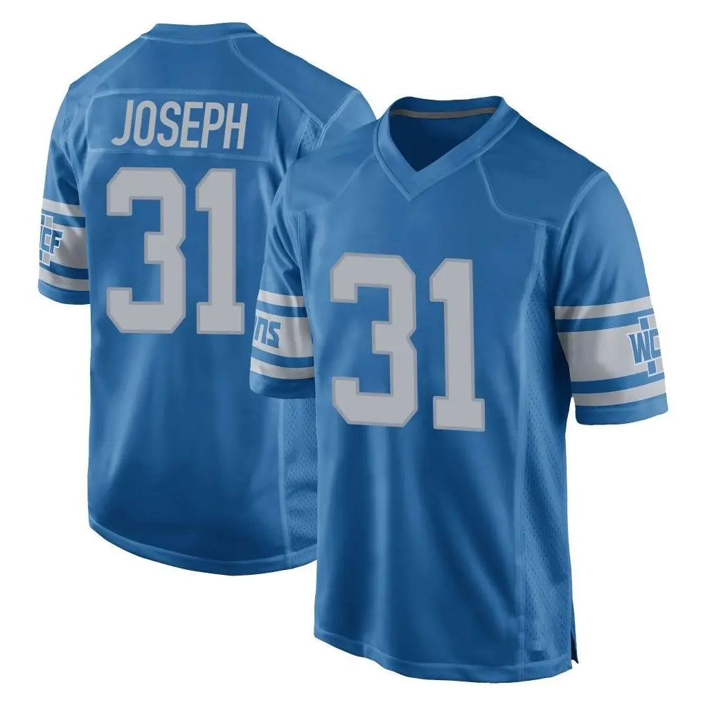 tocy D.Lions #31 Kerby Joseph Player Blue Vapor Untouchable Throwback Game Stitched Jerseys