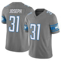 tocy D.Lions #31 Kerby Joseph Player Gray Vapor F.U.S.E. Limited Home Game Stitched Jerseys