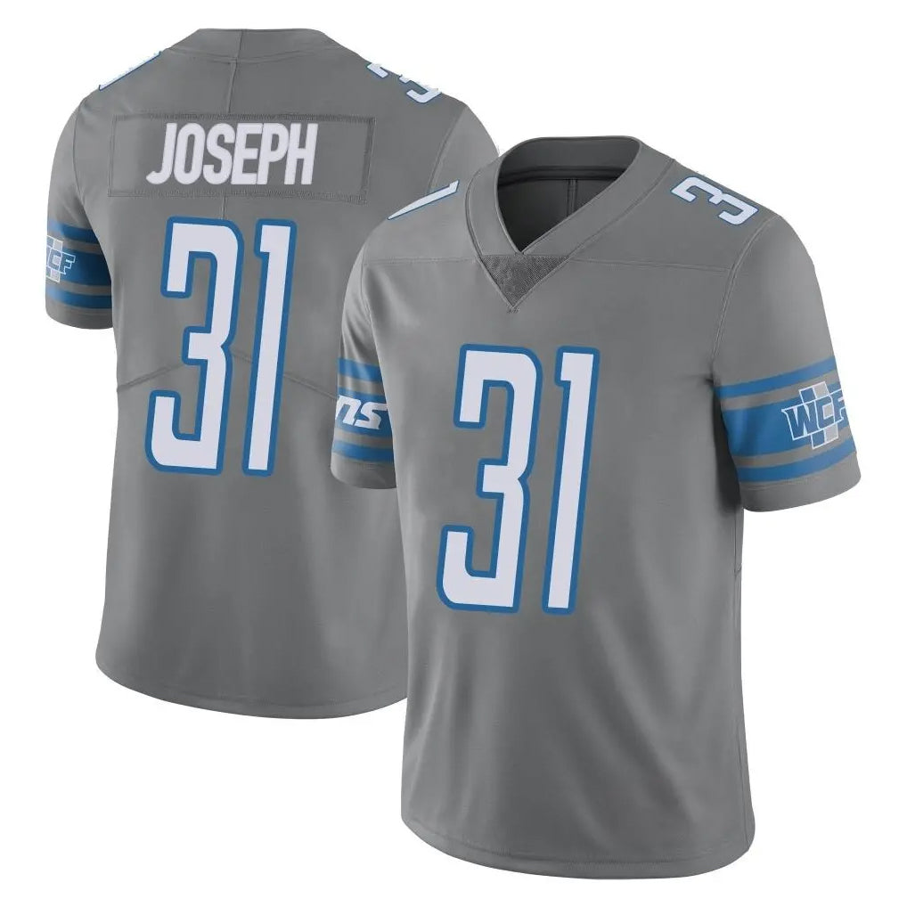 tocy D.Lions #31 Kerby Joseph Player Gray Vapor Untouchable Limited Home Game Stitched Jerseys