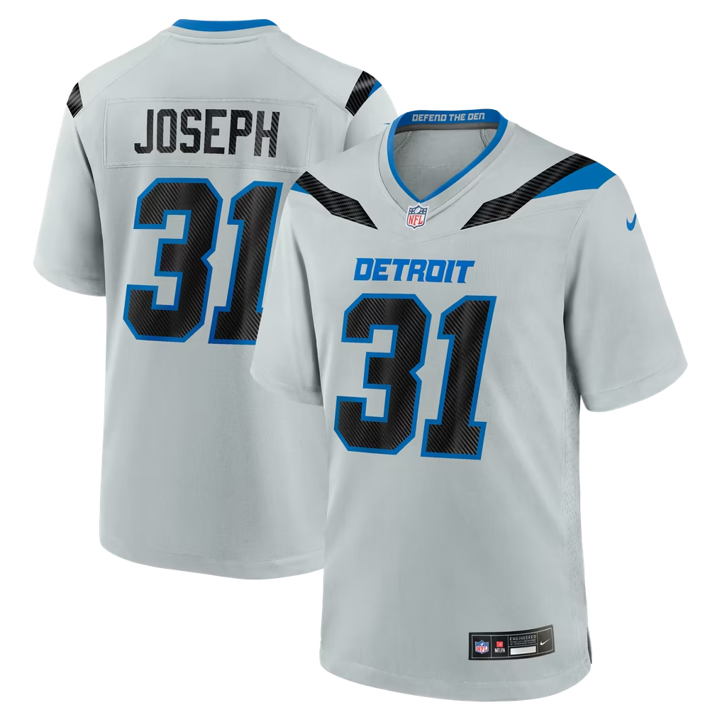 Tocy D.Lions #31 Kerby Joseph Silver 2026 Rivalries Collection Game Stitched Jerseys