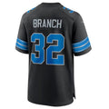 tocy D.Lions #32 Brian Branch Black 2nd Alternate Game Jersey American Stitched Jerseys