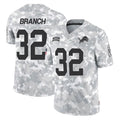 tocy D.Lions #32 Brian Branch Player Arctic Camo Salute To Service Limited Stitched Jerseys