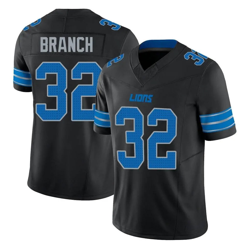 tocy D.Lions #32 Brian Branch Player Black Alternate Vapor F.U.S.E. Limited Home Game Stitched Jerseys
