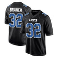 tocy D.Lions #32 Brian Branch Player Black Fashion Home Game Stitched Jerseys