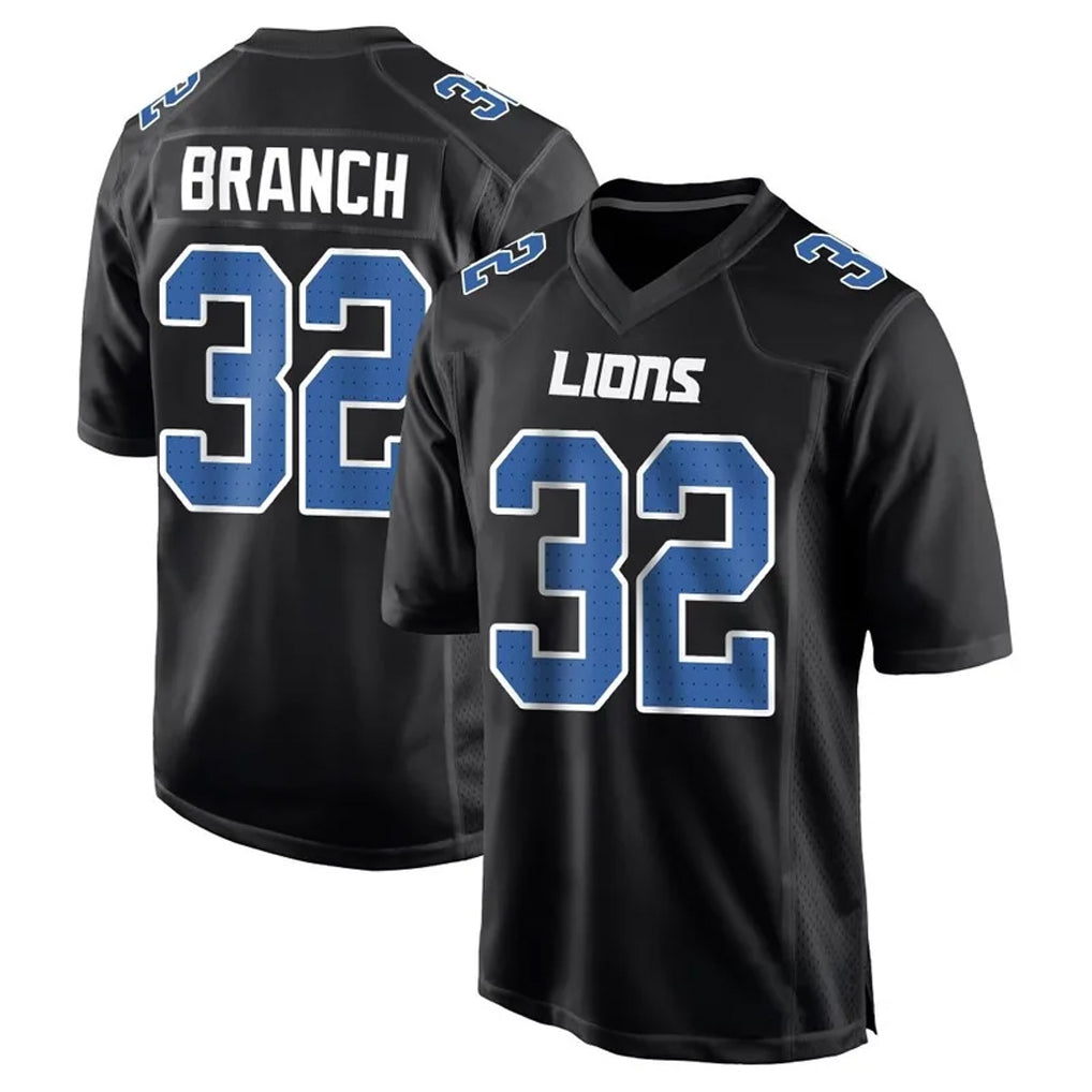 tocy D.Lions #32 Brian Branch Player Black Limited Fashion Stitched Jerseys