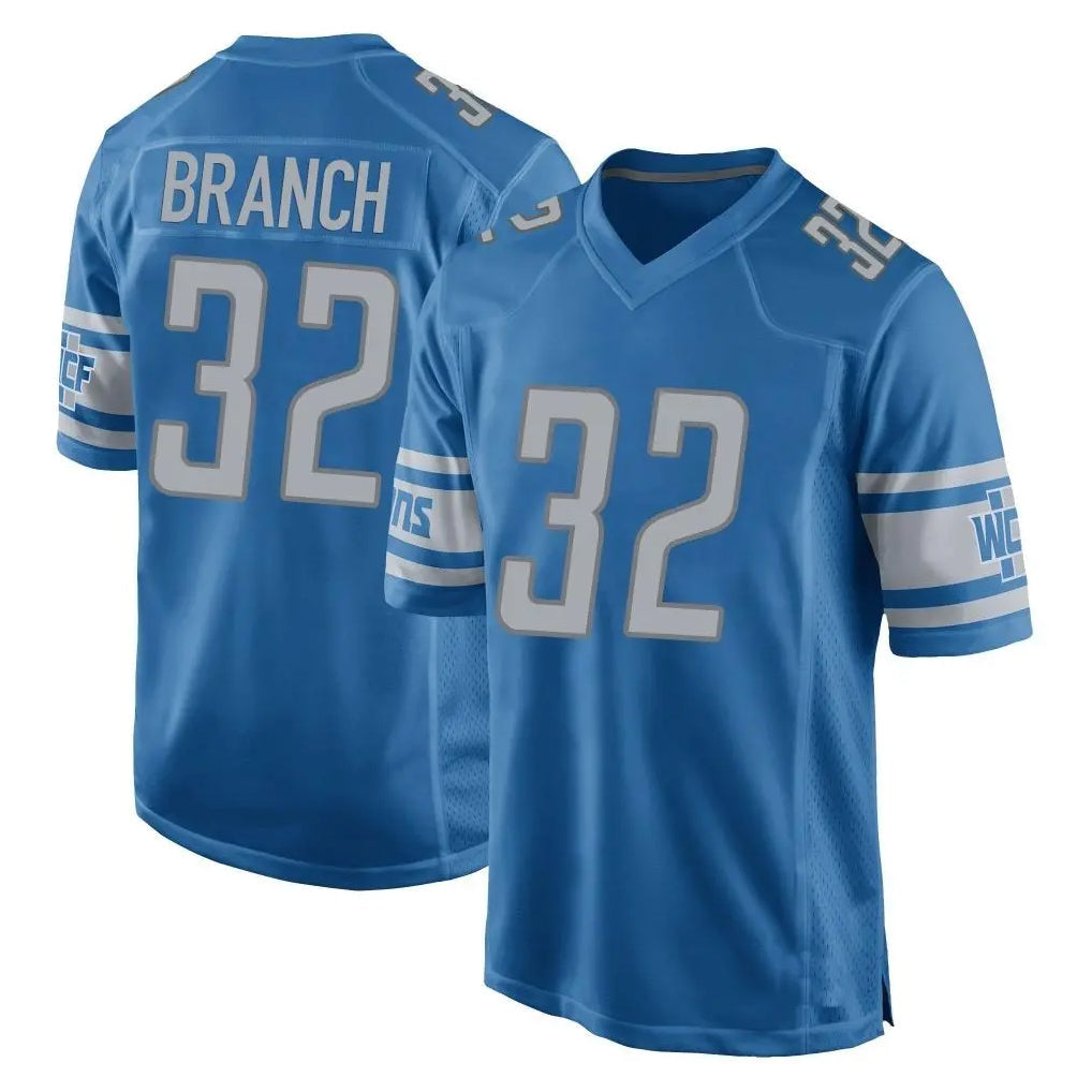 tocy D.Lions #32 Brian Branch Player Blue Home Game Stitched Jerseys