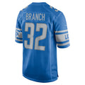 tocy D.Lions #32 Brian Branch Player Blue Replica Game Stitched Jerseys