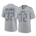 tocy D.Lions #32 Brian Branch Player Gray Atmosphere Fashion Home Game Stitched Jerseys