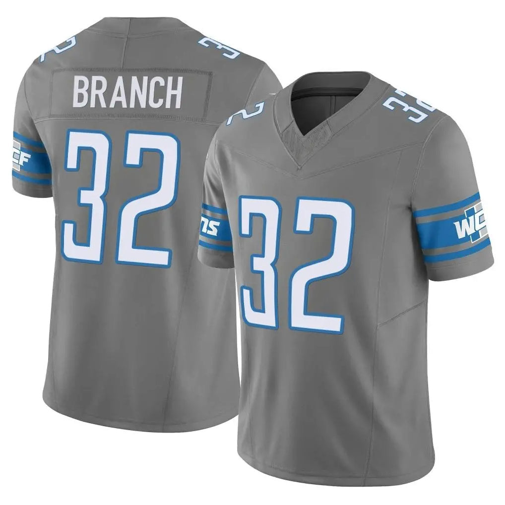 tocy D.Lions #32 Brian Branch Player Gray Vapor F.U.S.E. Limited Home Game Stitched Jerseys