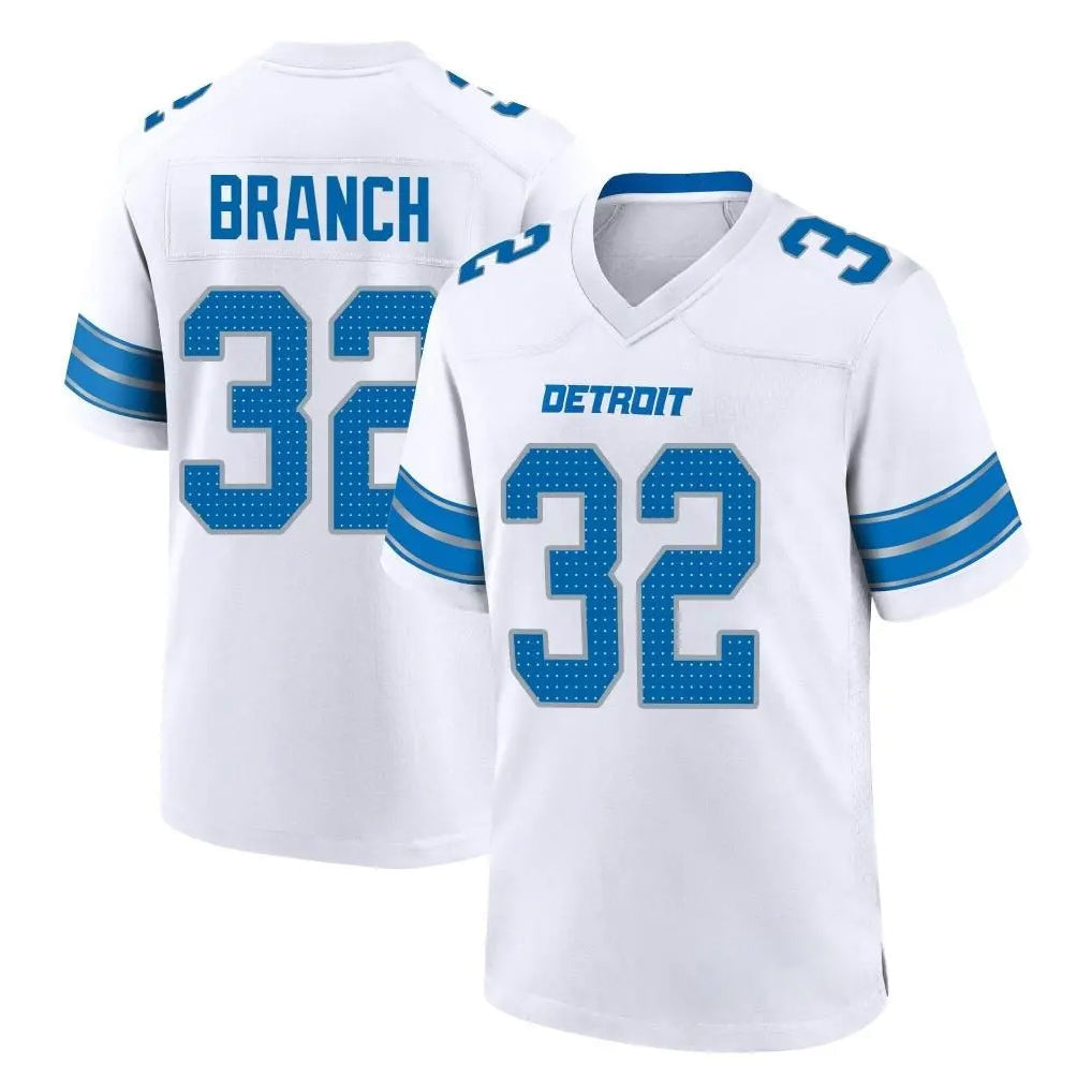 tocy D.Lions #32 Brian Branch Player White Alternate Home Game Stitched Jerseys
