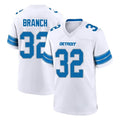 tocy D.Lions #32 Brian Branch Player White Alternate Home Game Stitched Jerseys