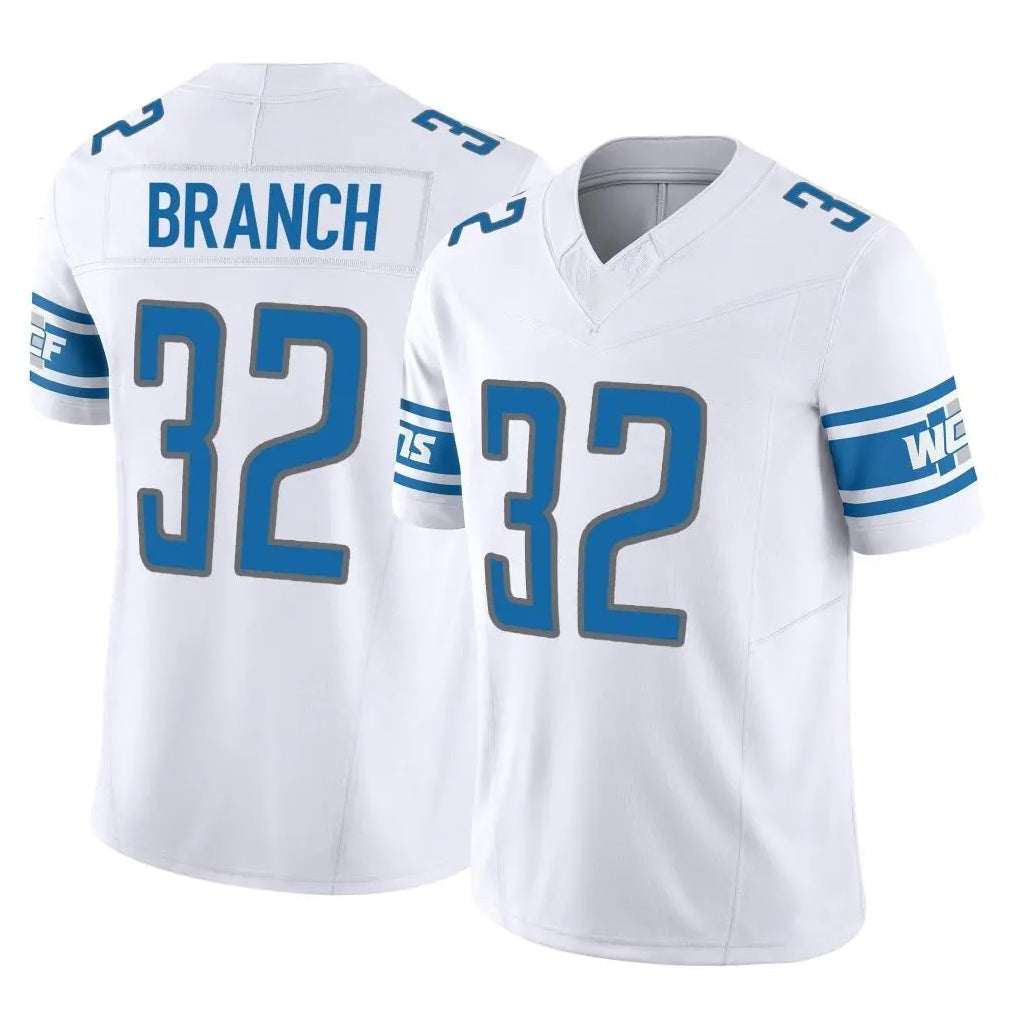 tocy D.Lions #32 Brian Branch Player White Vapor F.U.S.E. Limited Home Game Stitched Jerseys