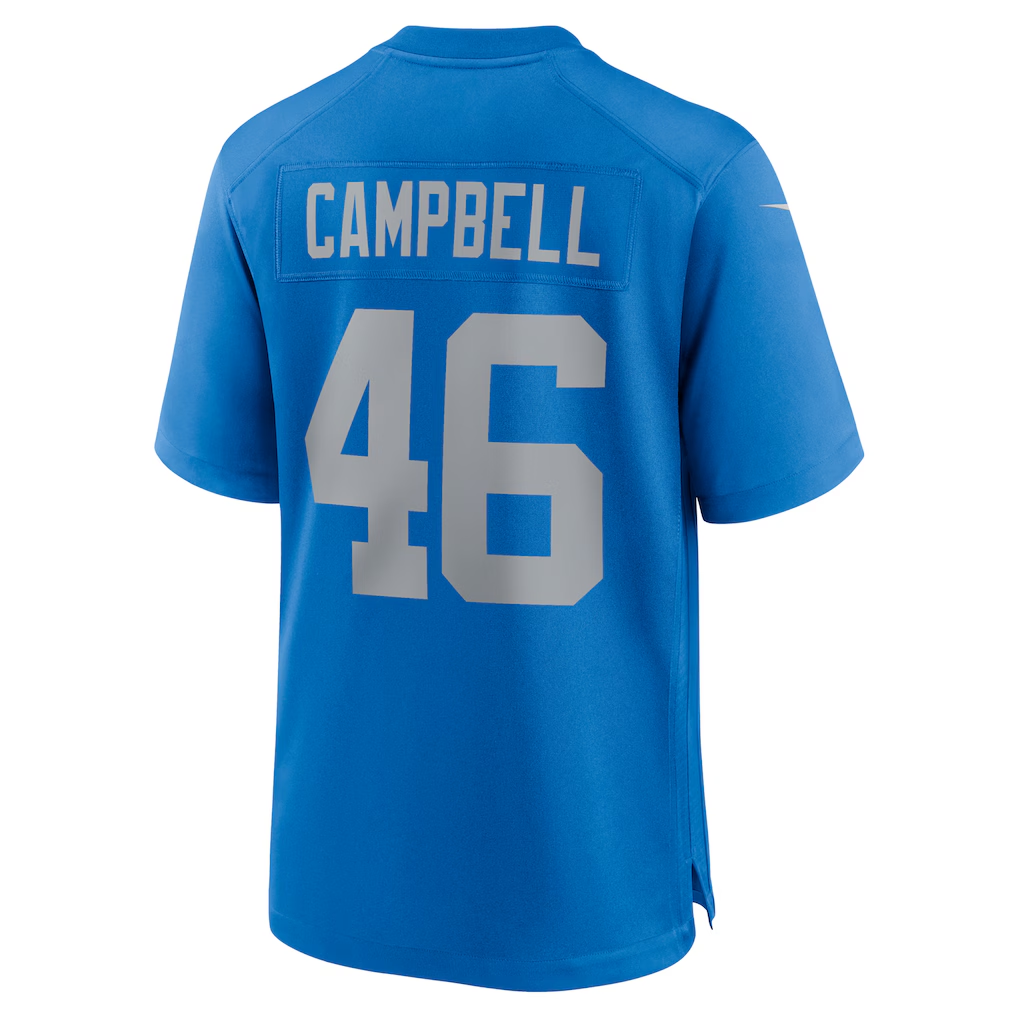 tocy D.Lions #46 Jack Campbell Blue Game Stitched Jerseys