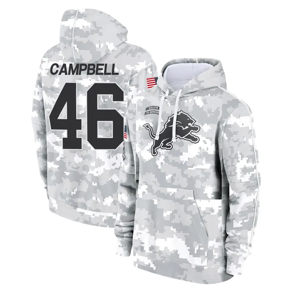 tocy D.Lions #46 Jack Campbell Player Arctic Camo Salute to Service Hoodies Limited Game Stitched Jerseys
