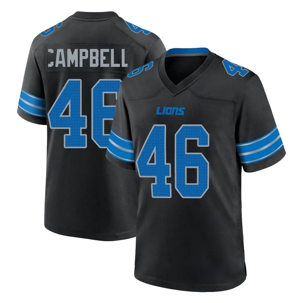 tocy D.Lions #46 Jack Campbell Player Black Alternate Home Game Stitched Jerseys