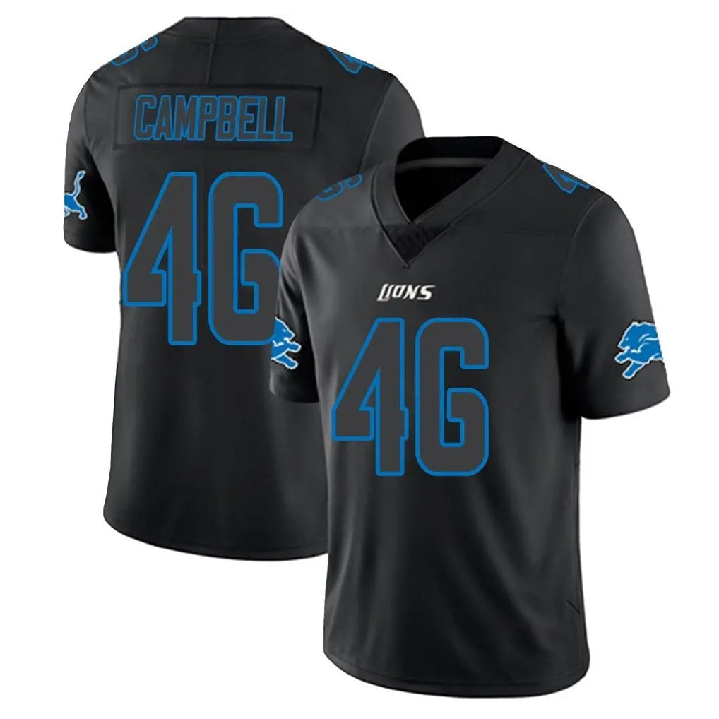 tocy D.Lions #46 Jack Campbell Player Black Impact Limited Home Game Stitched Jerseys