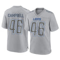 tocy D.Lions #46 Jack Campbell Player Gray Atmosphere Fashion Home Game Stitched Jerseys