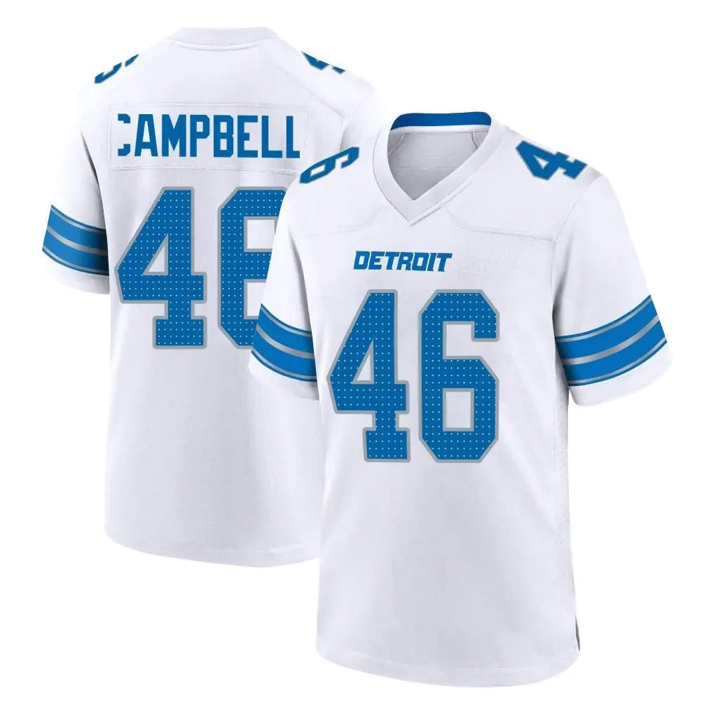 tocy D.Lions #46 Jack Campbell Player White Alternate Home Game Stitched Jerseys