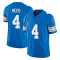 tocy D.Lions #4 D.J. Reed Player Blue Limited Vapor F.U.S.E. Alternate Home Game Stitched Jerseys