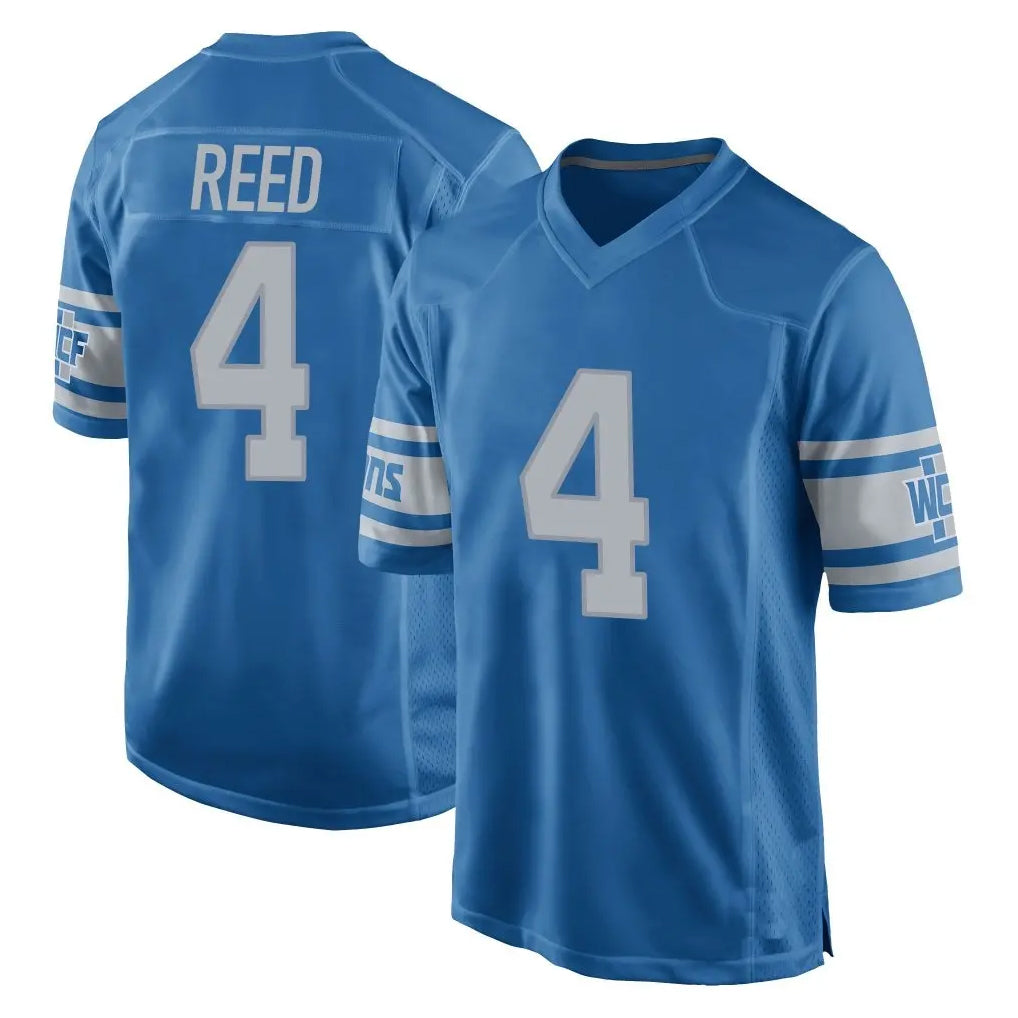 tocy D.Lions #4 D.J. Reed Player Blue Vapor Untouchable Throwback Game Stitched Jerseys