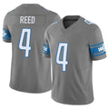 tocy D.Lions #4 D.J. Reed Player Gray Vapor F.U.S.E. Limited Home Game Stitched Jerseys
