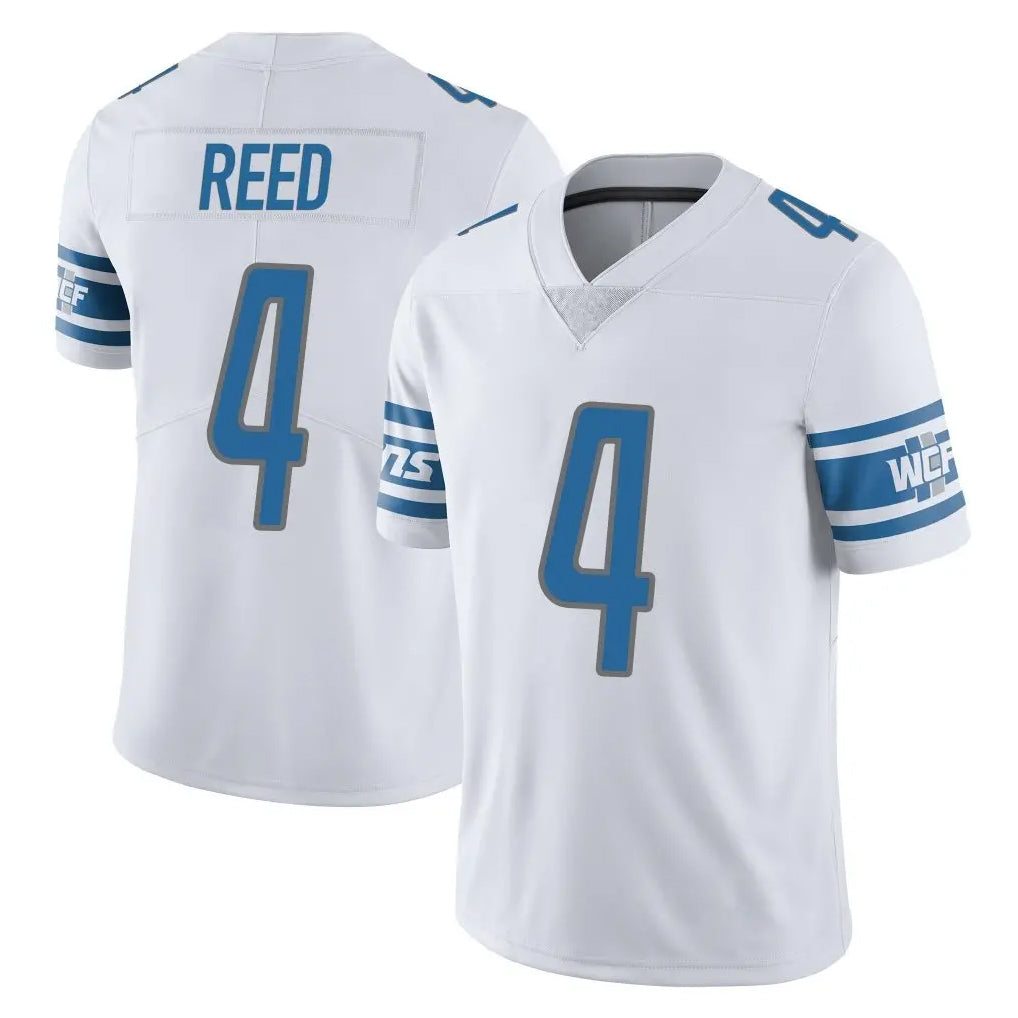 tocy D.Lions #4 D.J. Reed Player White Limited Vapor Untouchable Home Game Stitched Jerseys