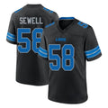 tocy D.Lions #58 Penei Sewell Player Black Alternate Home Game Stitched Jerseys